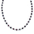 Native American Sterling Silver Mother of Pearl And Agate Bead Necklace AX126073